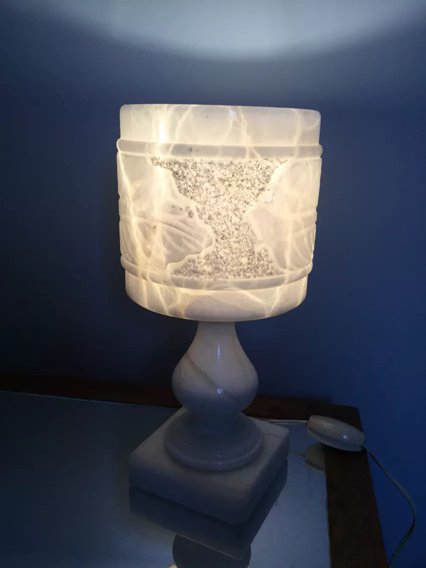 1960s French Alabaster Lamp