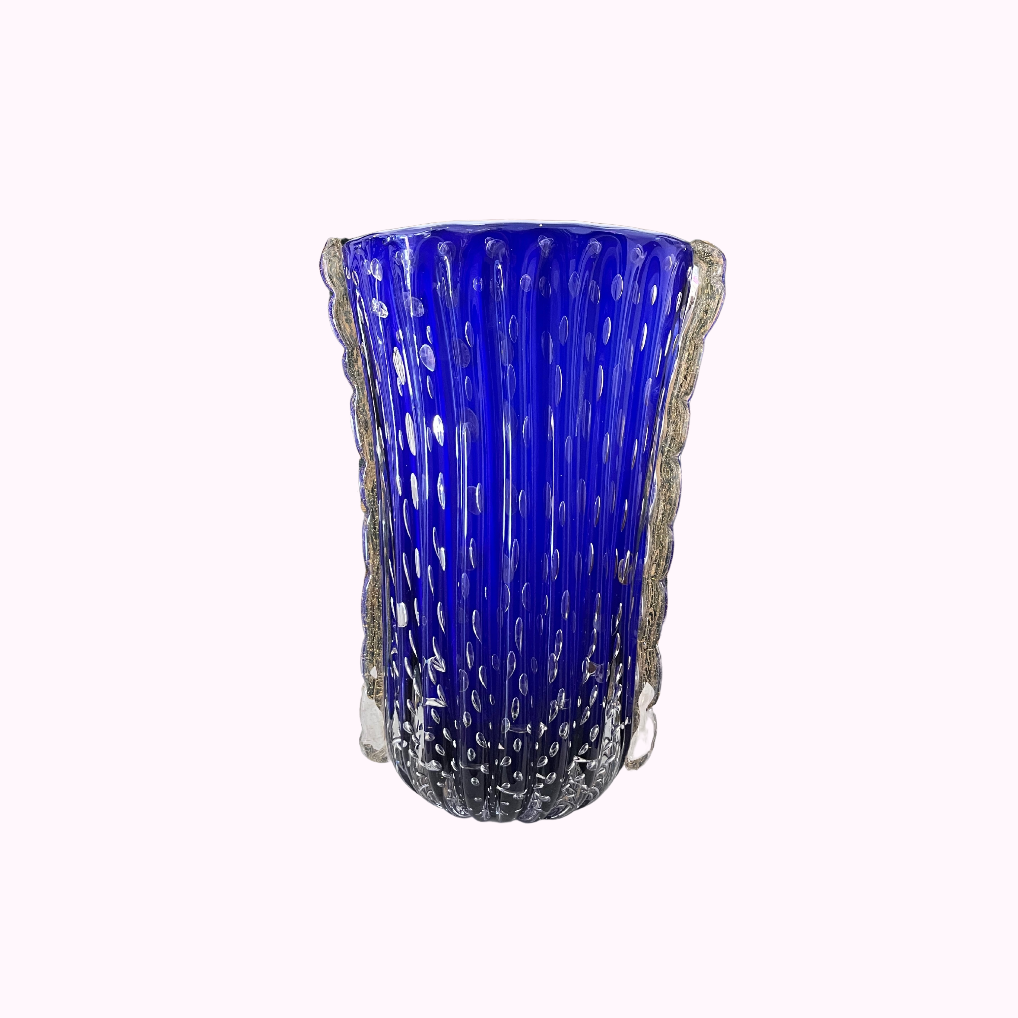 Italian Murano Cobalt Blue Vase