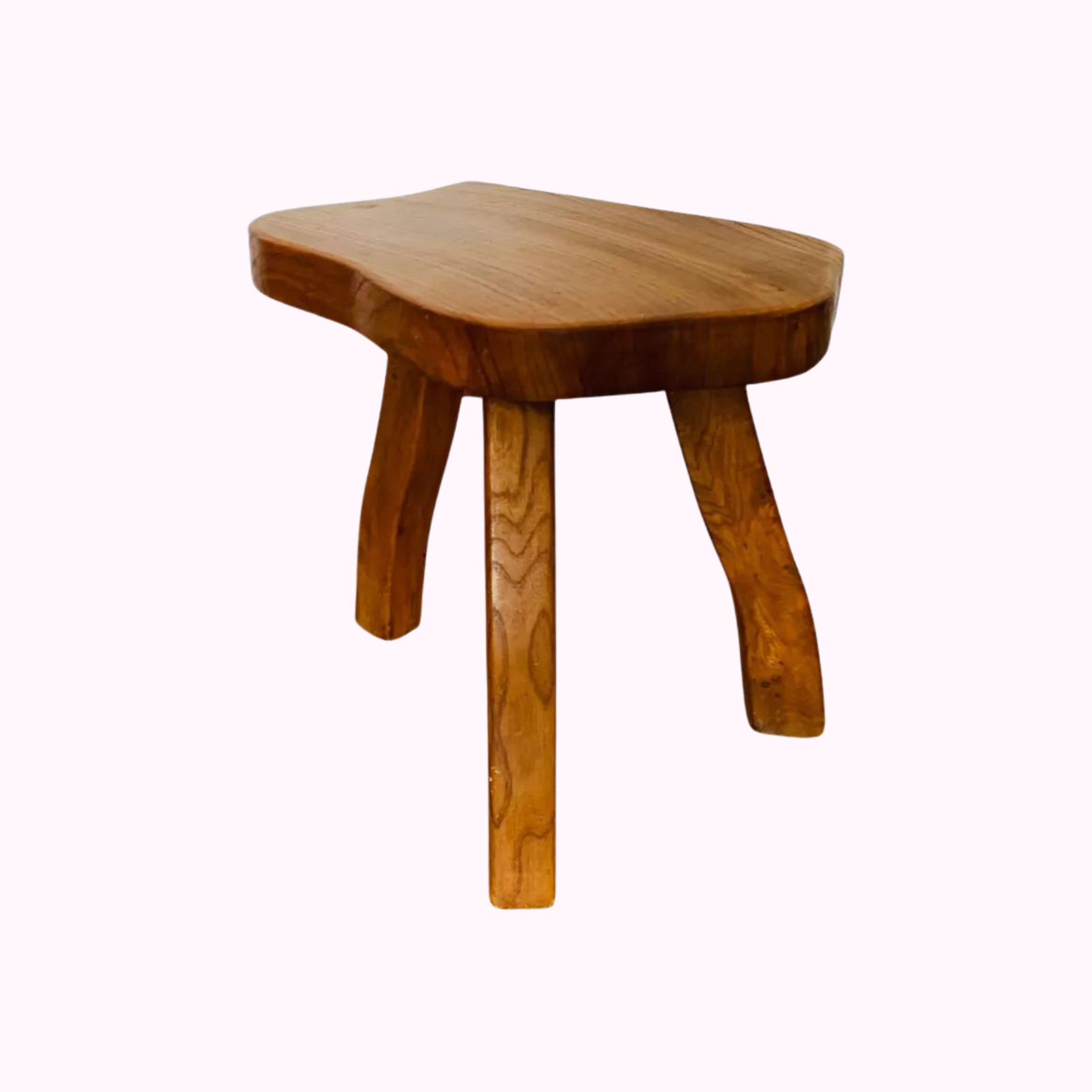 French 1960s Brutalist Stool