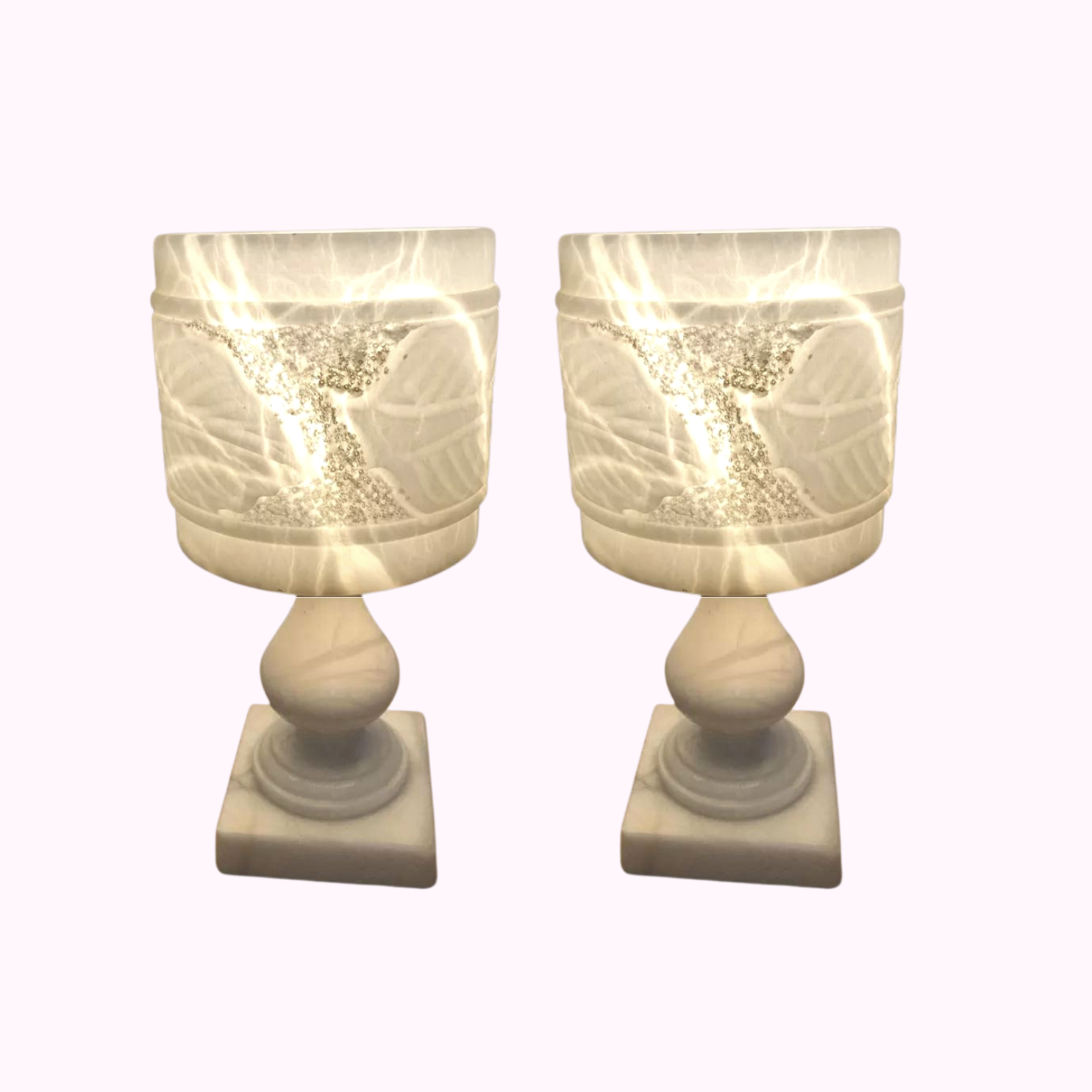 1960s French Alabaster Lamp