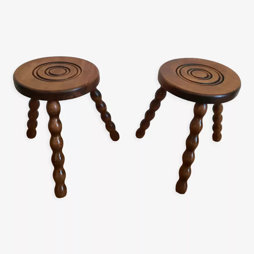 French Charles Dudouyt Stools