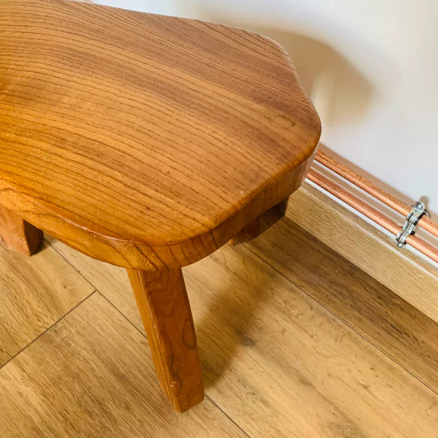 French 1960s Brutalist Stool