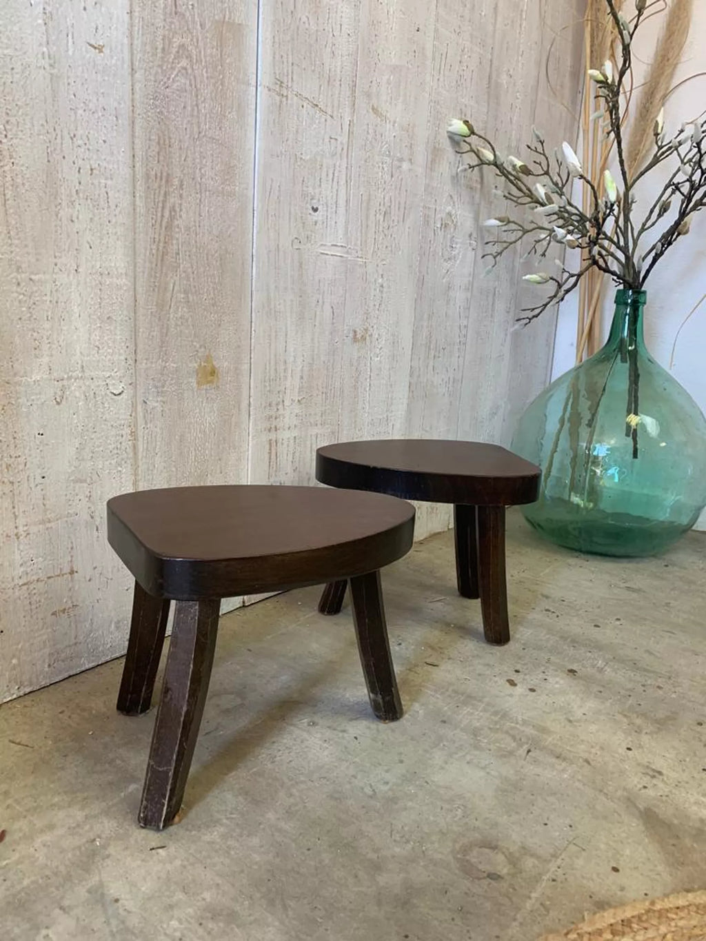 1960 Brutalist French Stools