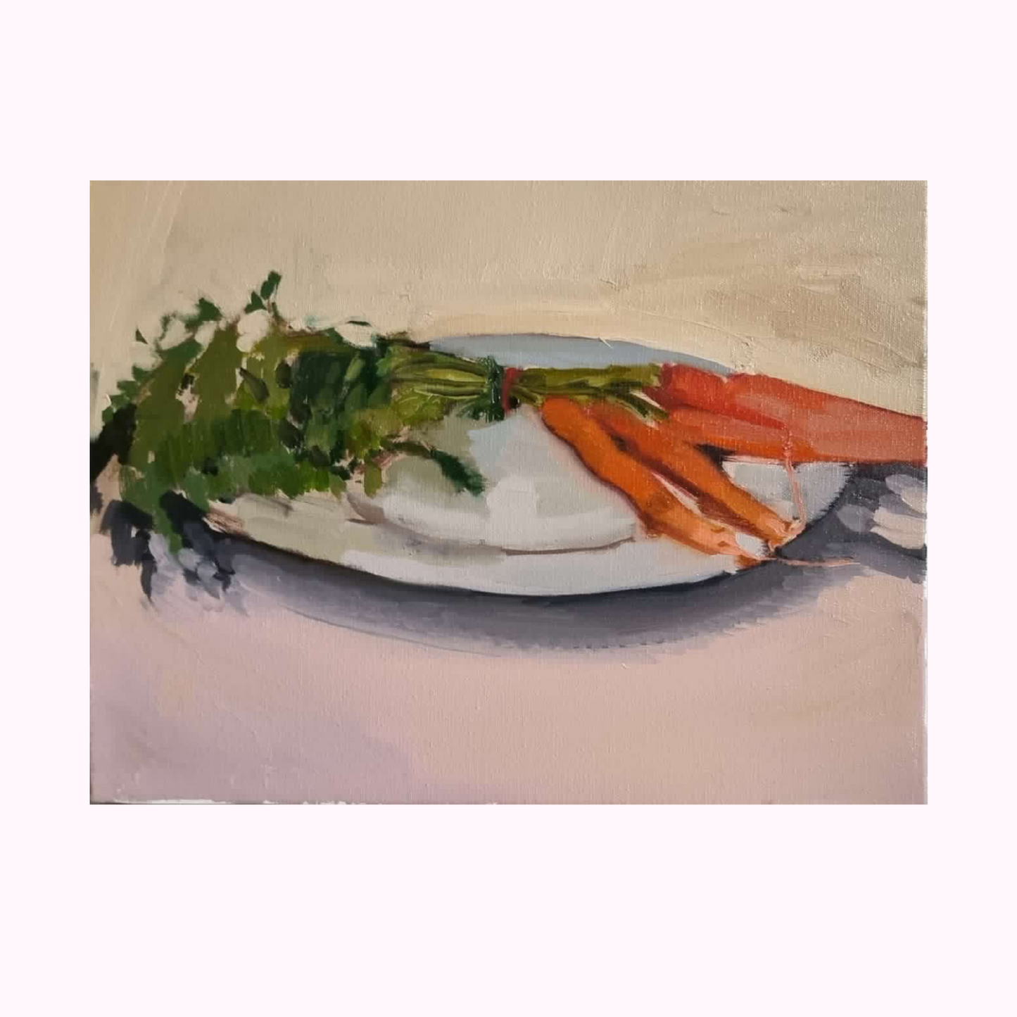 Baby Carrots still life by Ella Holme