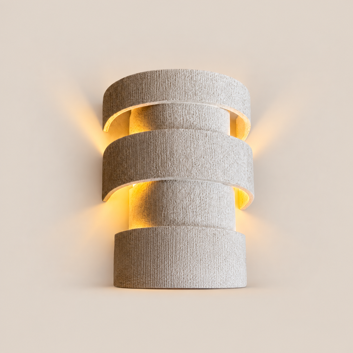 LAYERS Sconce by Katia Langeard on Cleo Collects blush beige background