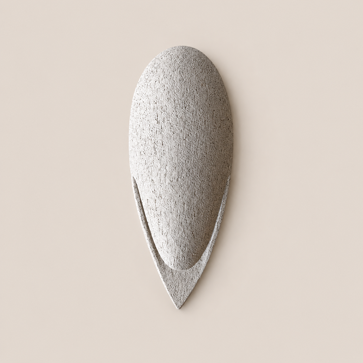 INVERTED DROP Exterior Wall Light by Katia Langeard on Cleo Collects blush beige background