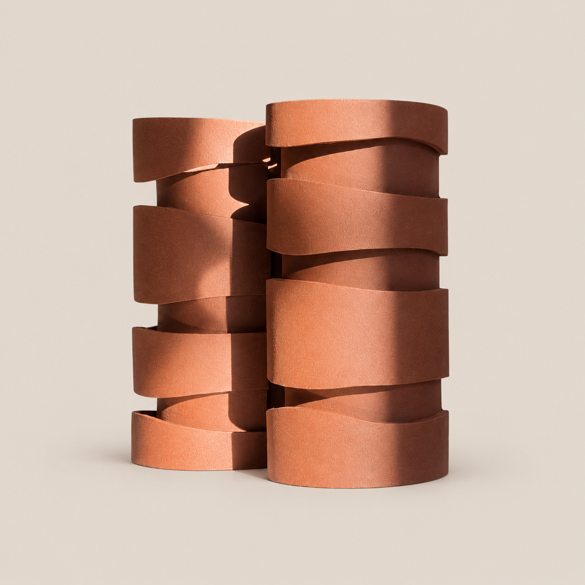 LAYERED LANDSCAPE Sconce by Katia Langeard on Cleo Collects blush beige background