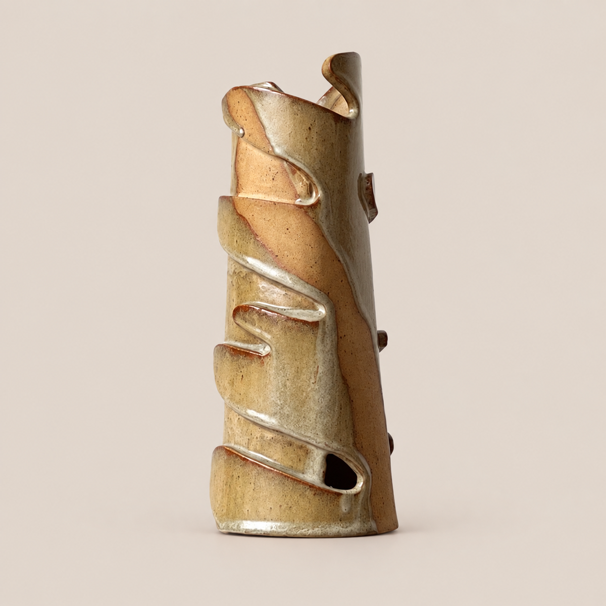 MOTION Mini Sculpture by Katia Langeard on Cleo Collects blush beige background