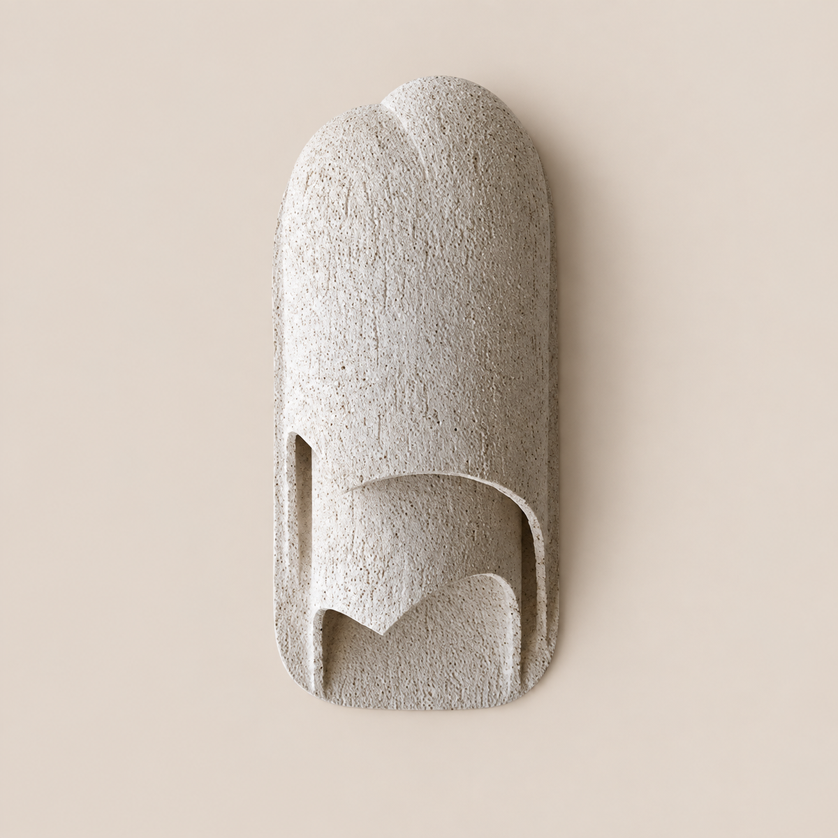 BREEZY SEA Exterior Sconce by Katia Langeard on Cleo Collects blush beige background