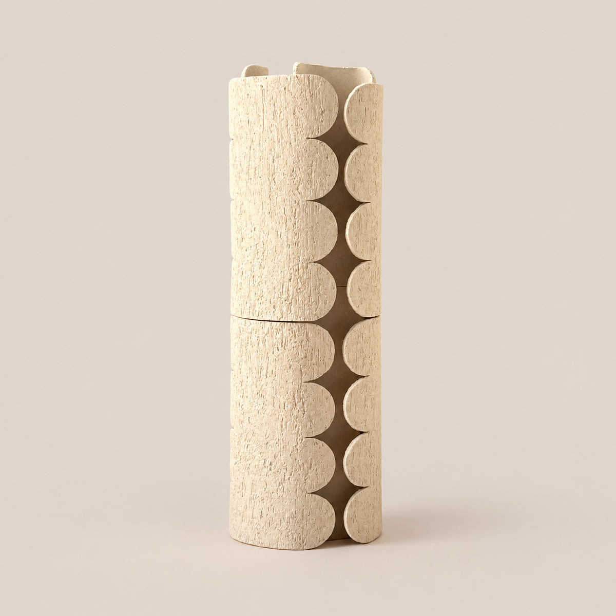 MY STONE FLOWER Floor Lamp – Medium by Katia Langeard on Cleo Collects blush beige background