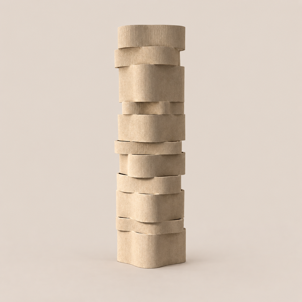 TOO 60 Floor Lamp by Katia Langeard on Cleo Collects blush beige background