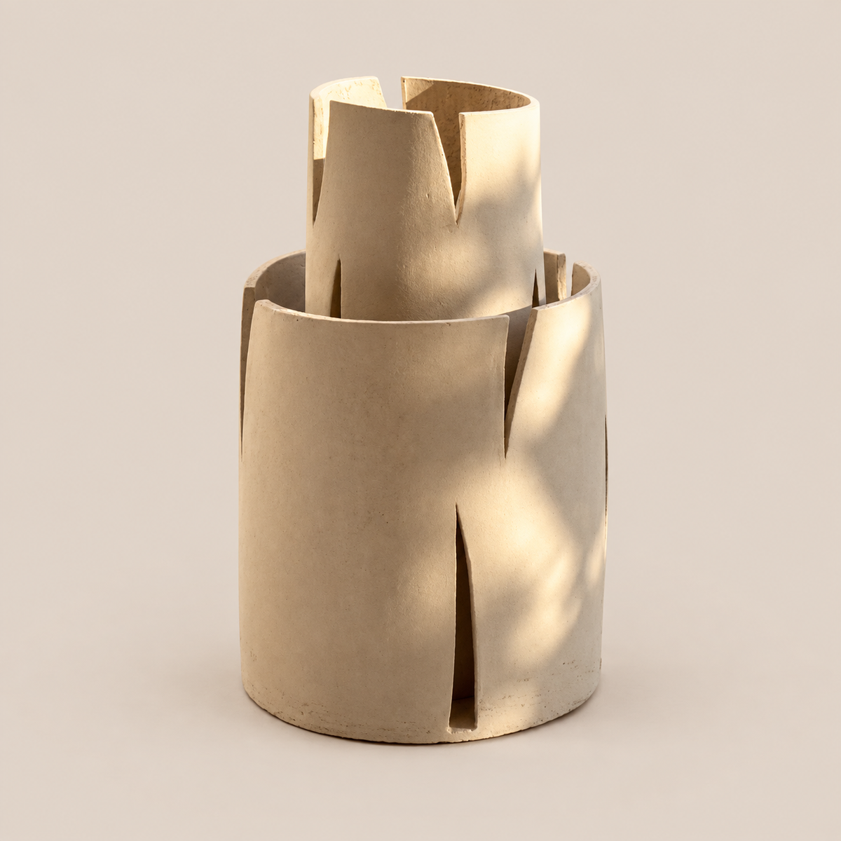 CANYON Table Lamp by Katia Langeard on Cleo Collects blush beige background