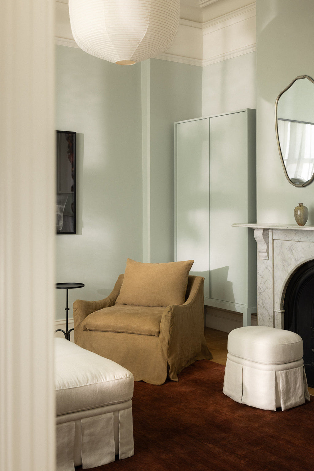 Louis Armchair Caramel in interior