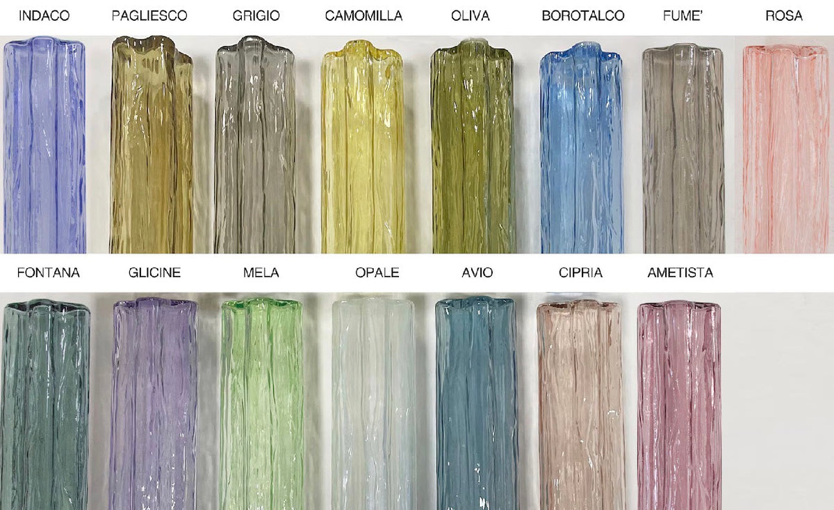 Murano glass colour options
