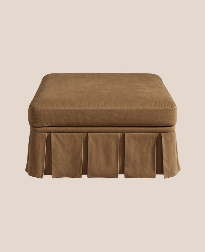 Nora Ottoman Large Caramel by Rachel Donath