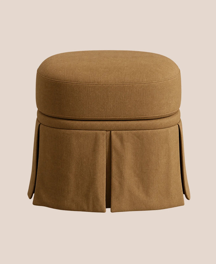 Nora Ottoman Small Caramel by Rachel Donath