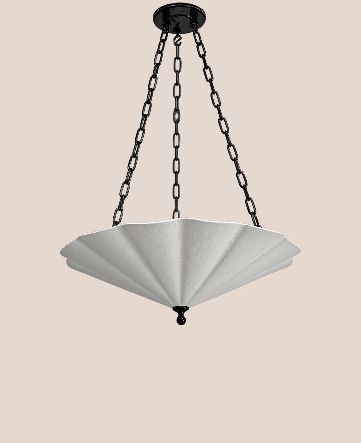 plaster-scallop-pendant-chandelier-adjustable-height