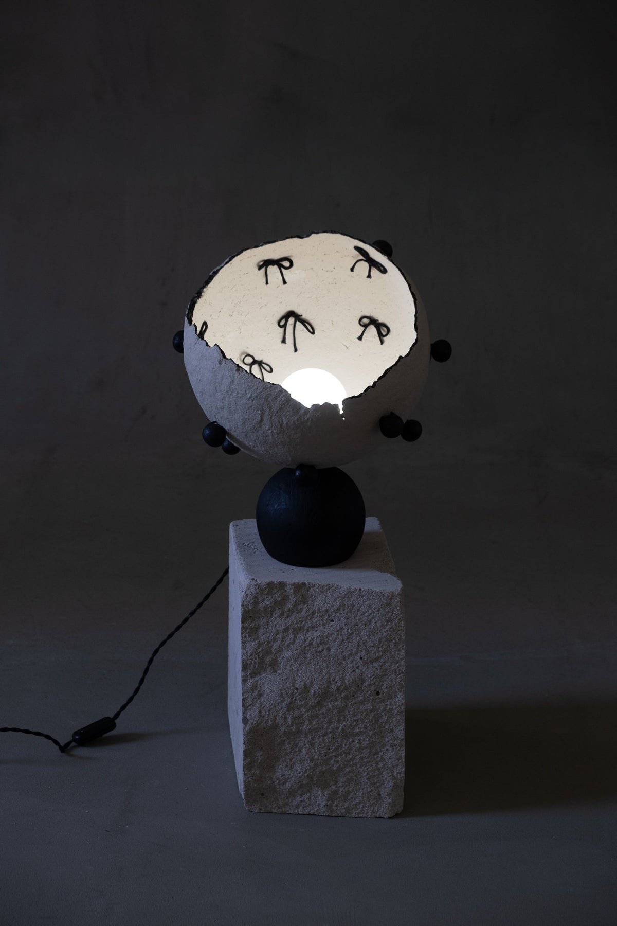 Moon Bowl table lamp by PletoStudio