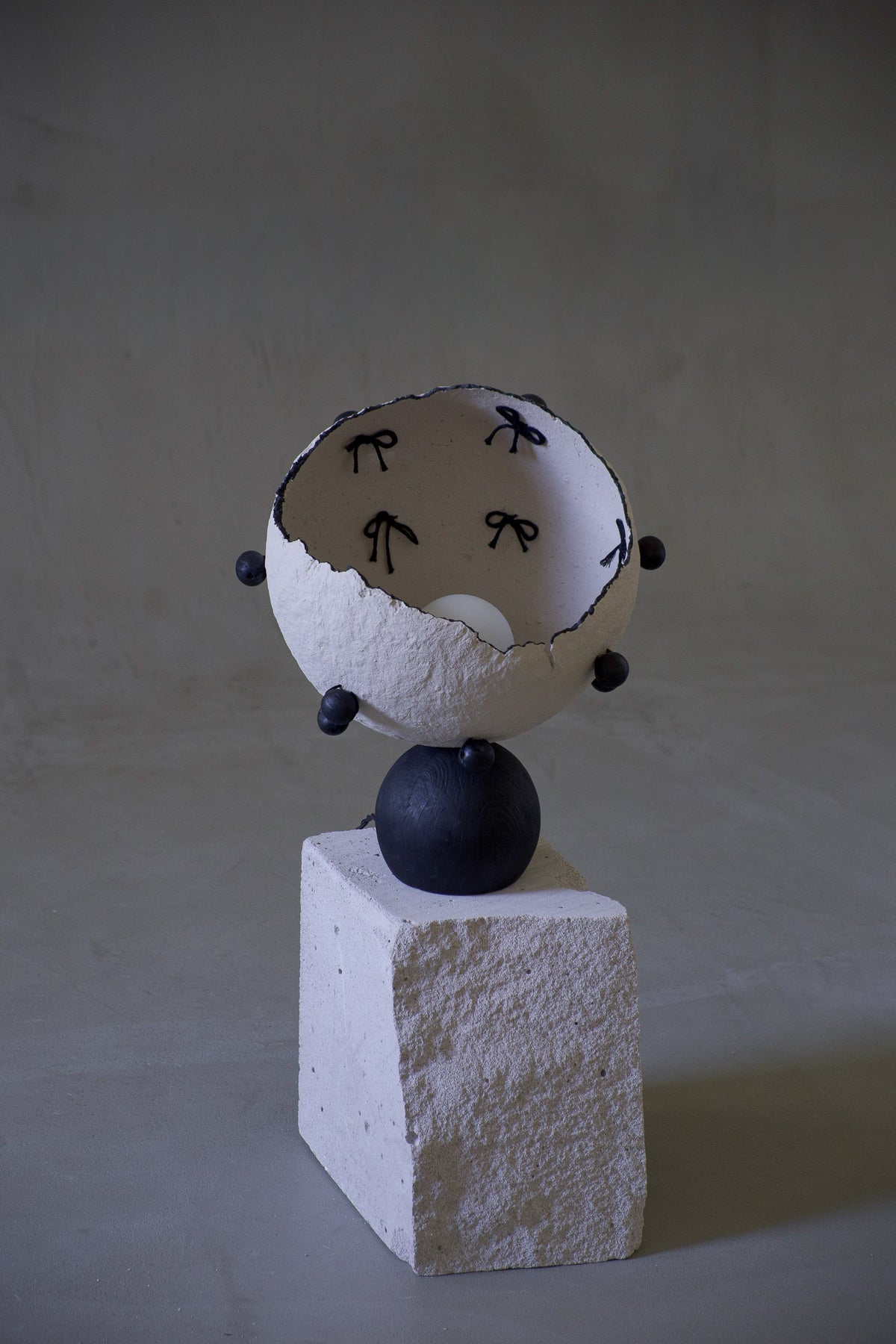 Moon Bowl table lamp by PletoStudio