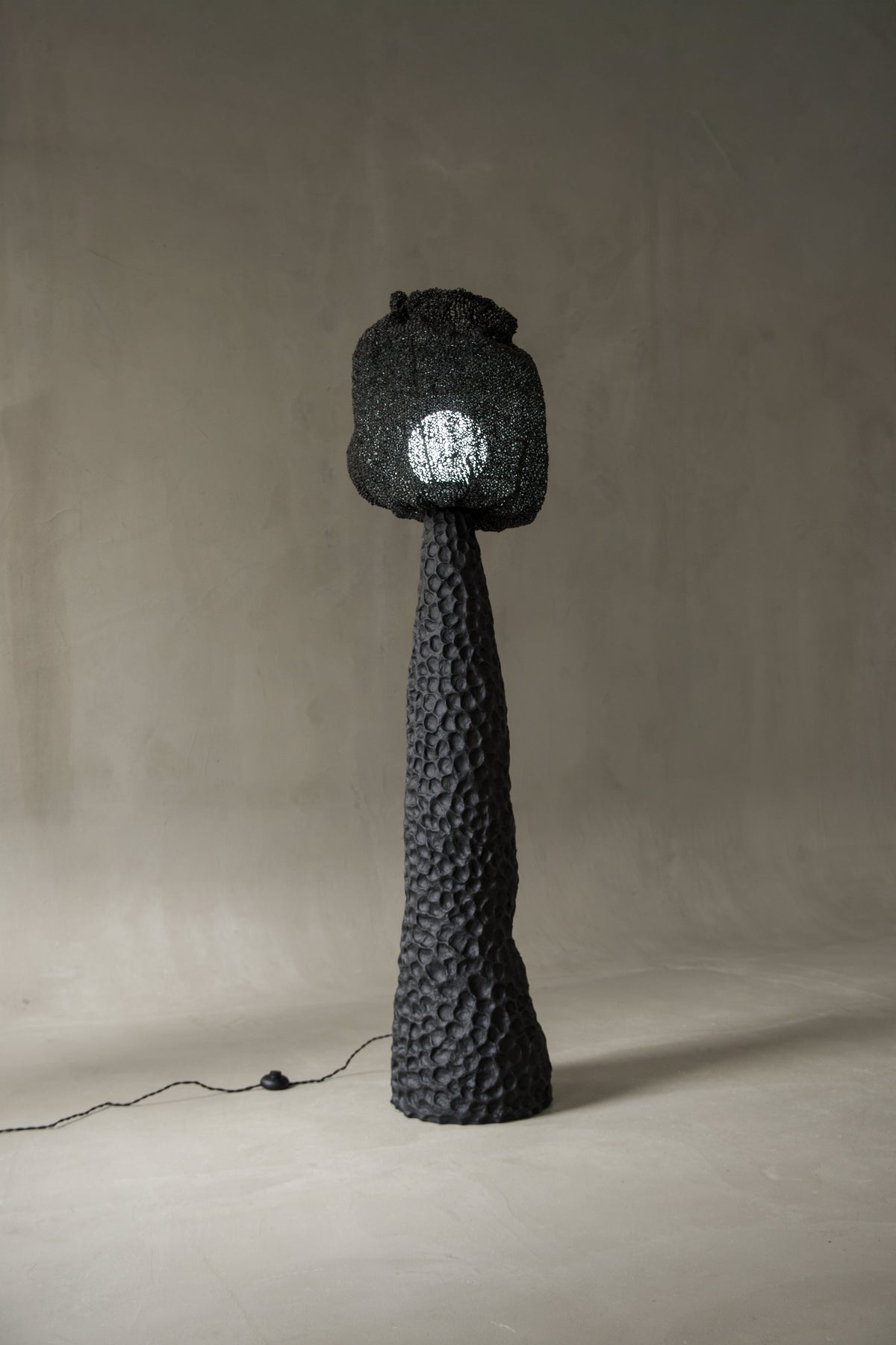 Noir Mokh floor lamp by PletoStudio
