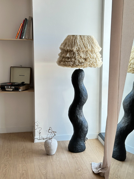 Shadow Wool floor lamp by PletoStudio