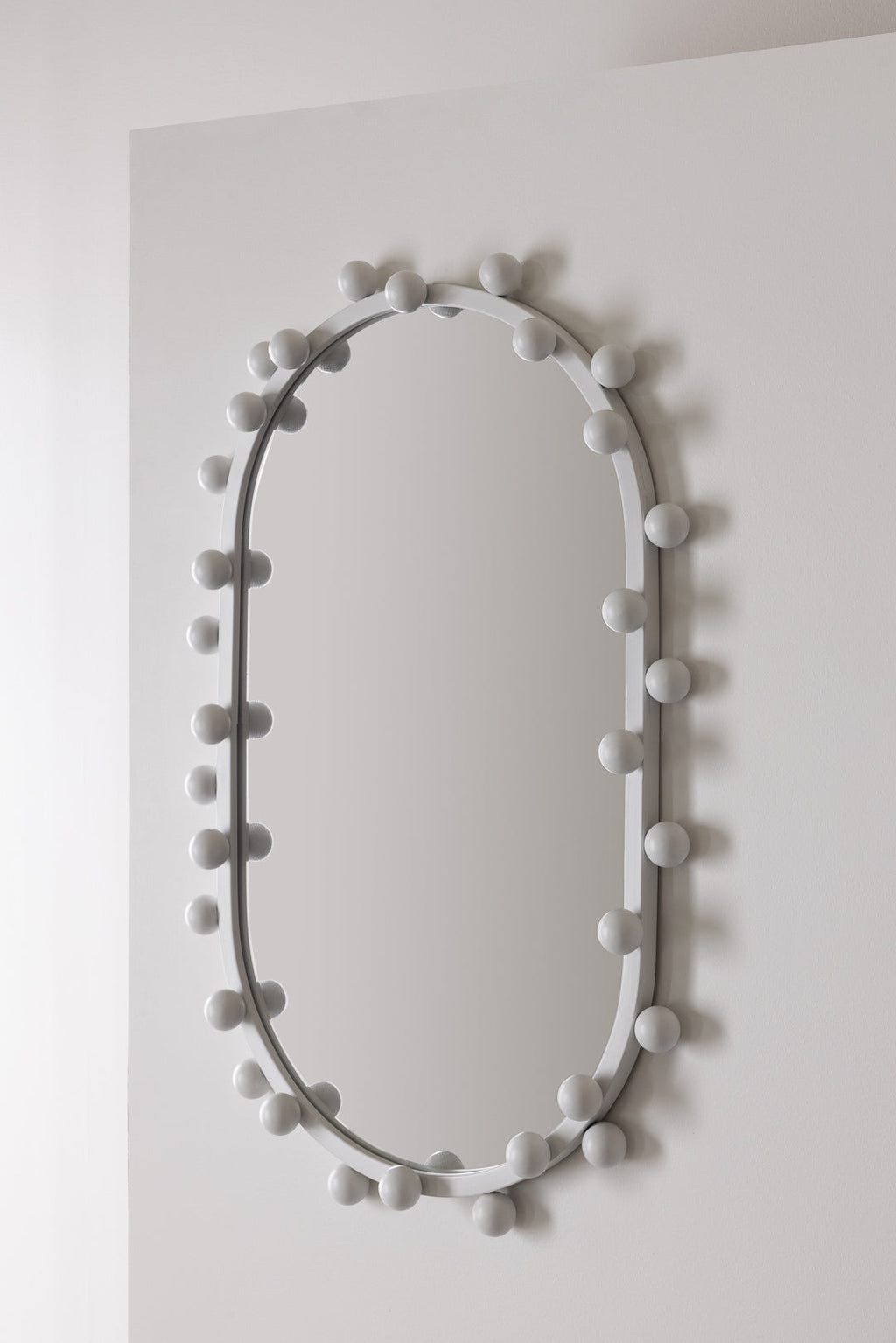 Hail Mirror by Rachel Donath alternate view, white finish