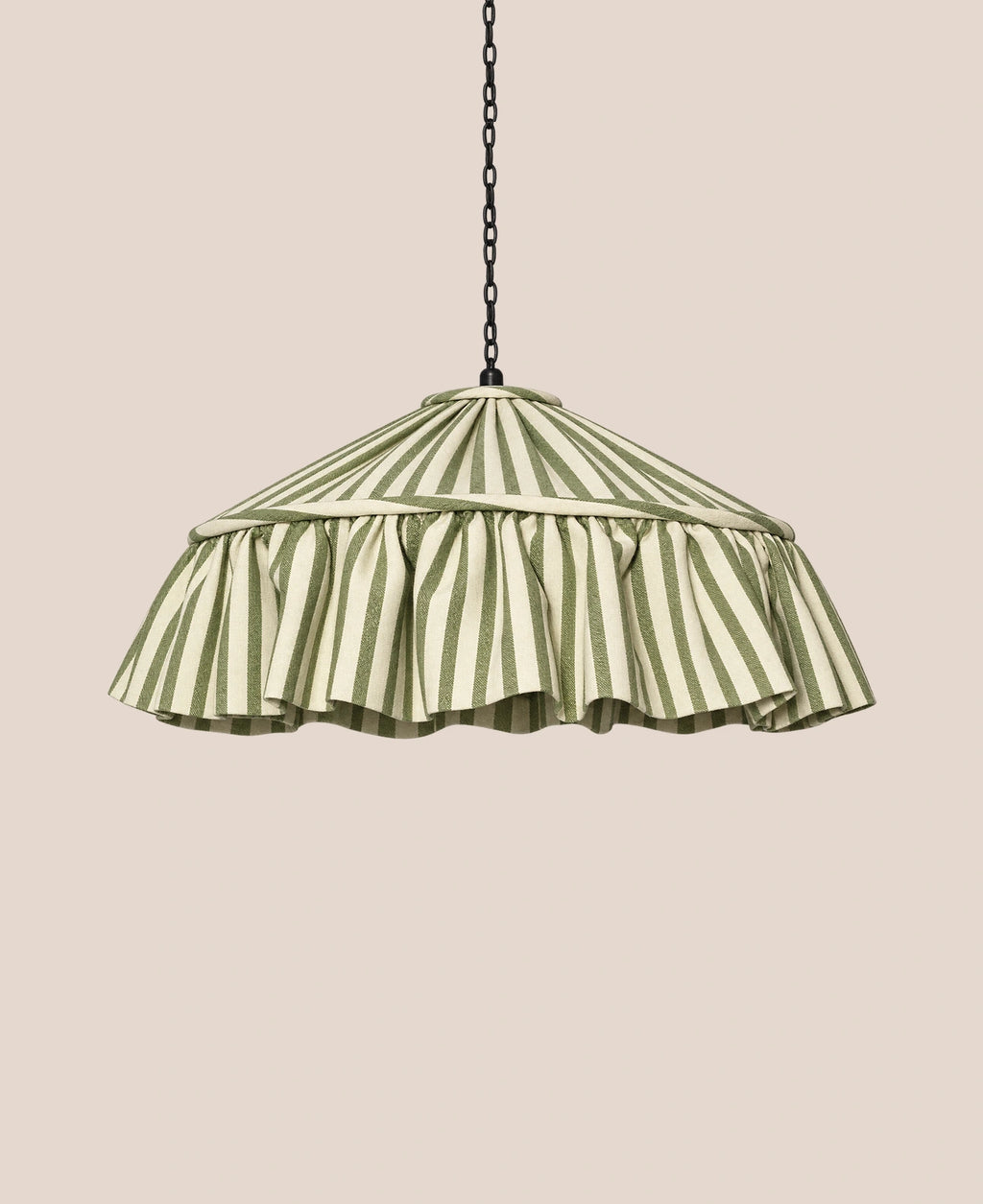 ruffled-green-striped-linen-lampshade