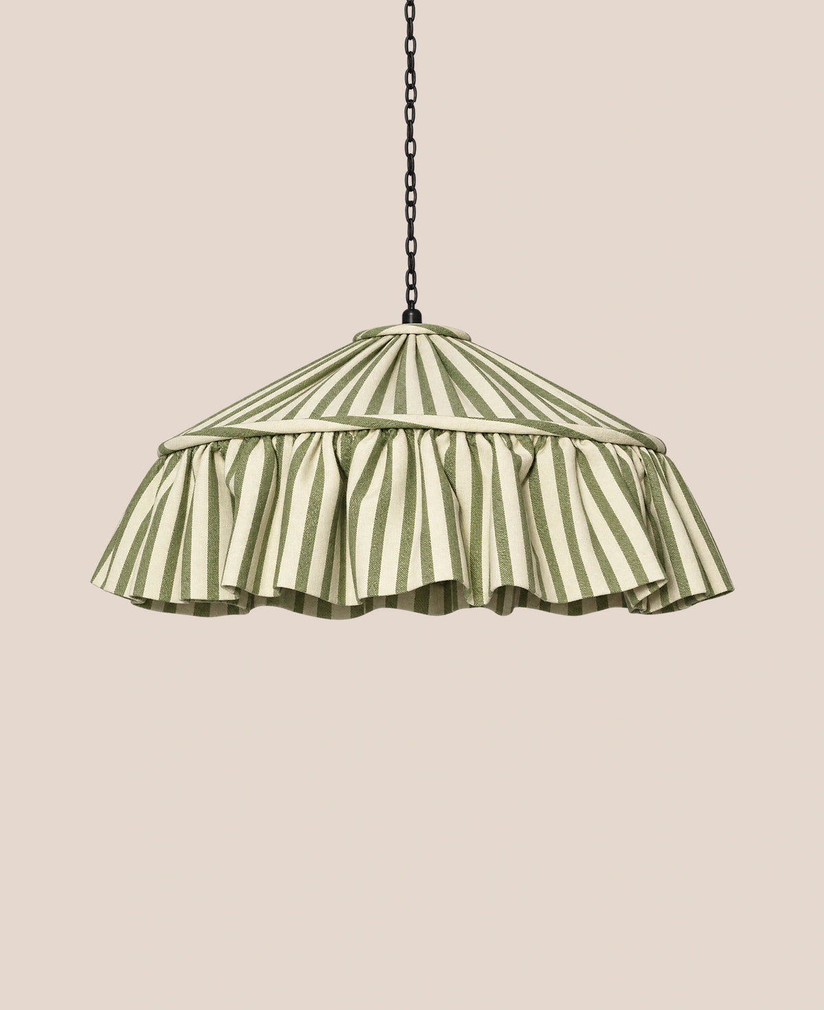 ruffled-green-striped-linen-lampshade