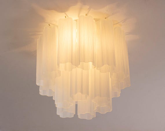 Ceiling Light Murano Ø35 cm - Frost Glass Hand-blown Italy - Modern lighting – supplier image 1