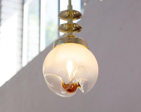 Vintage Murano Glass Pendant Lamp, Italian Space Age Design product photograph 1