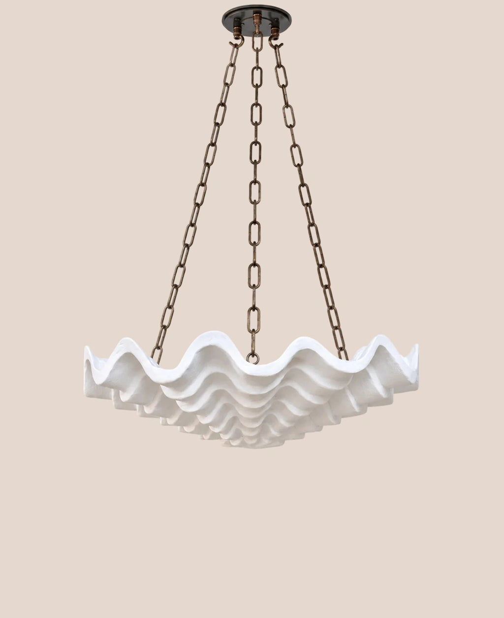 small-clam-plaster-chandelier