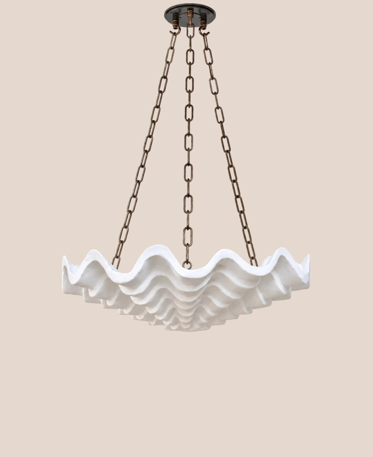 small-clam-plaster-chandelier