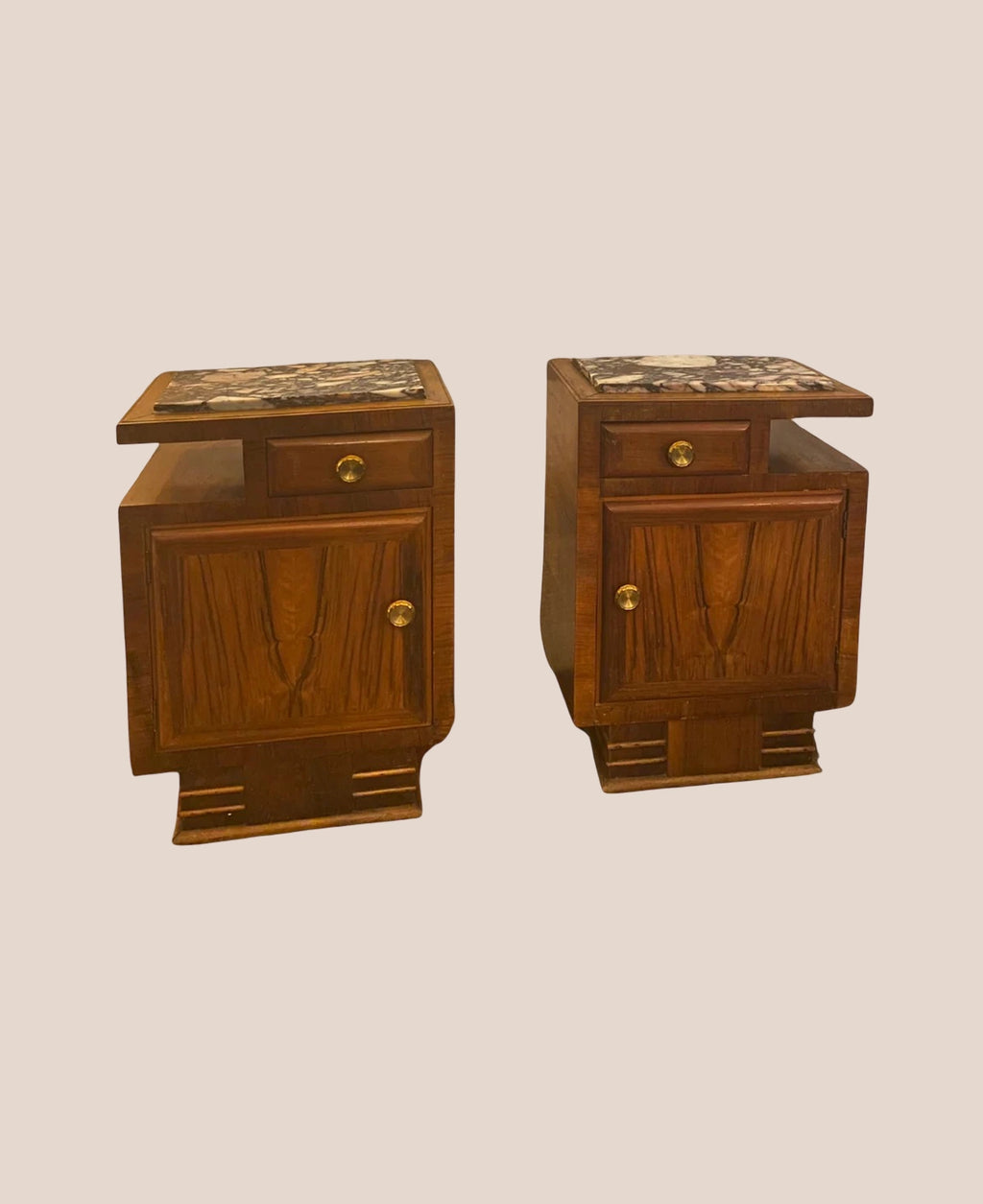 walnut-stained-french-oak-side-tables-with-marble-top-pair