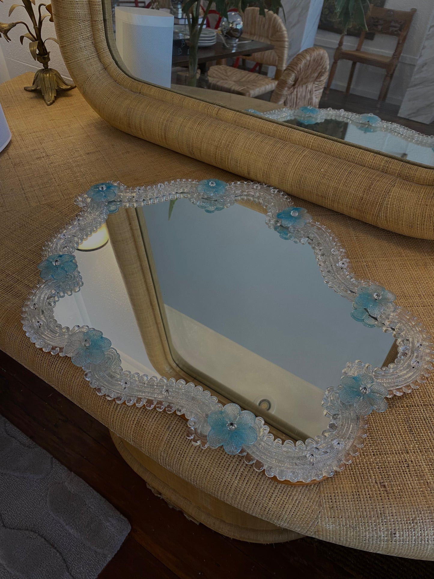 Large Venetian Murano Mirror