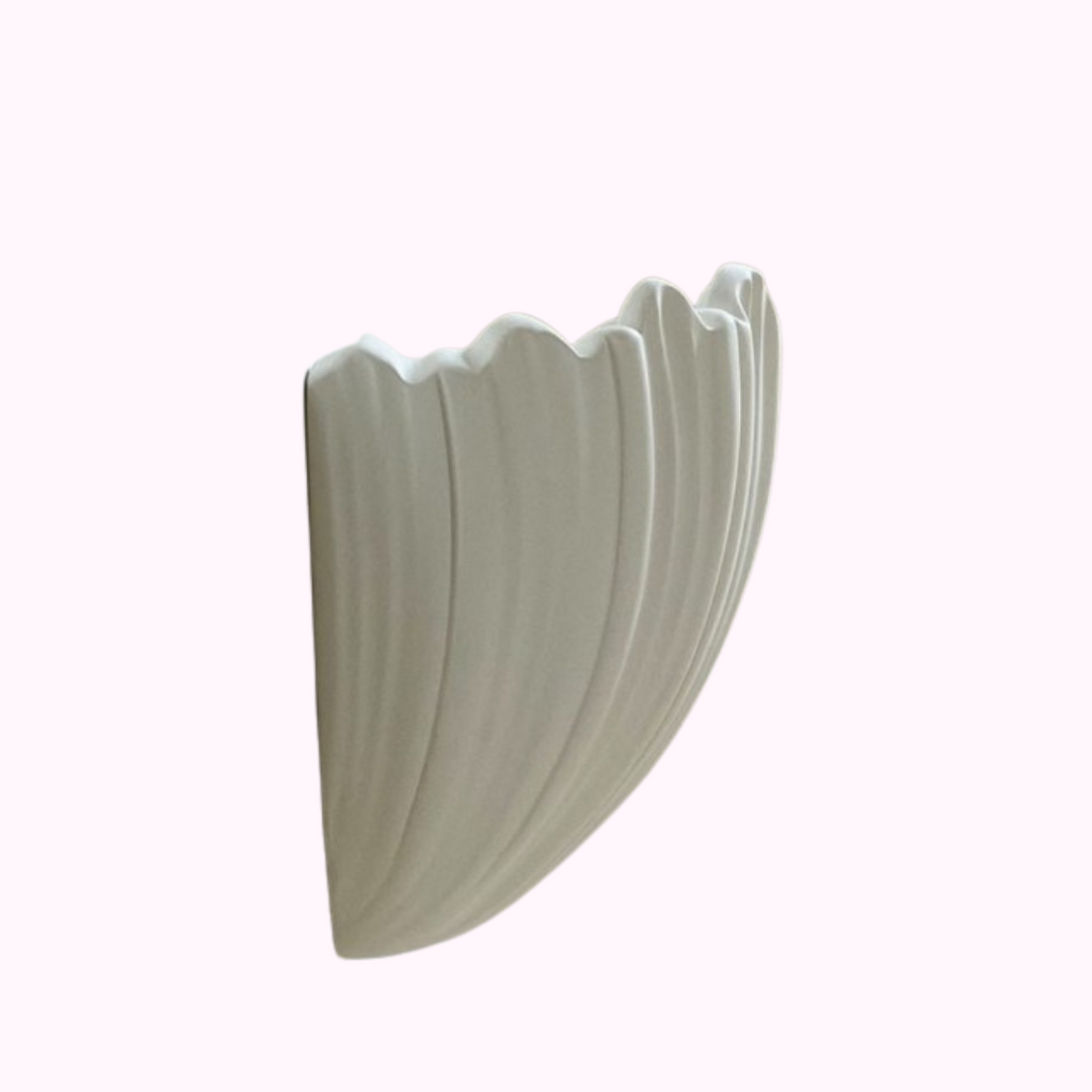 French Plaster Shell Sconces