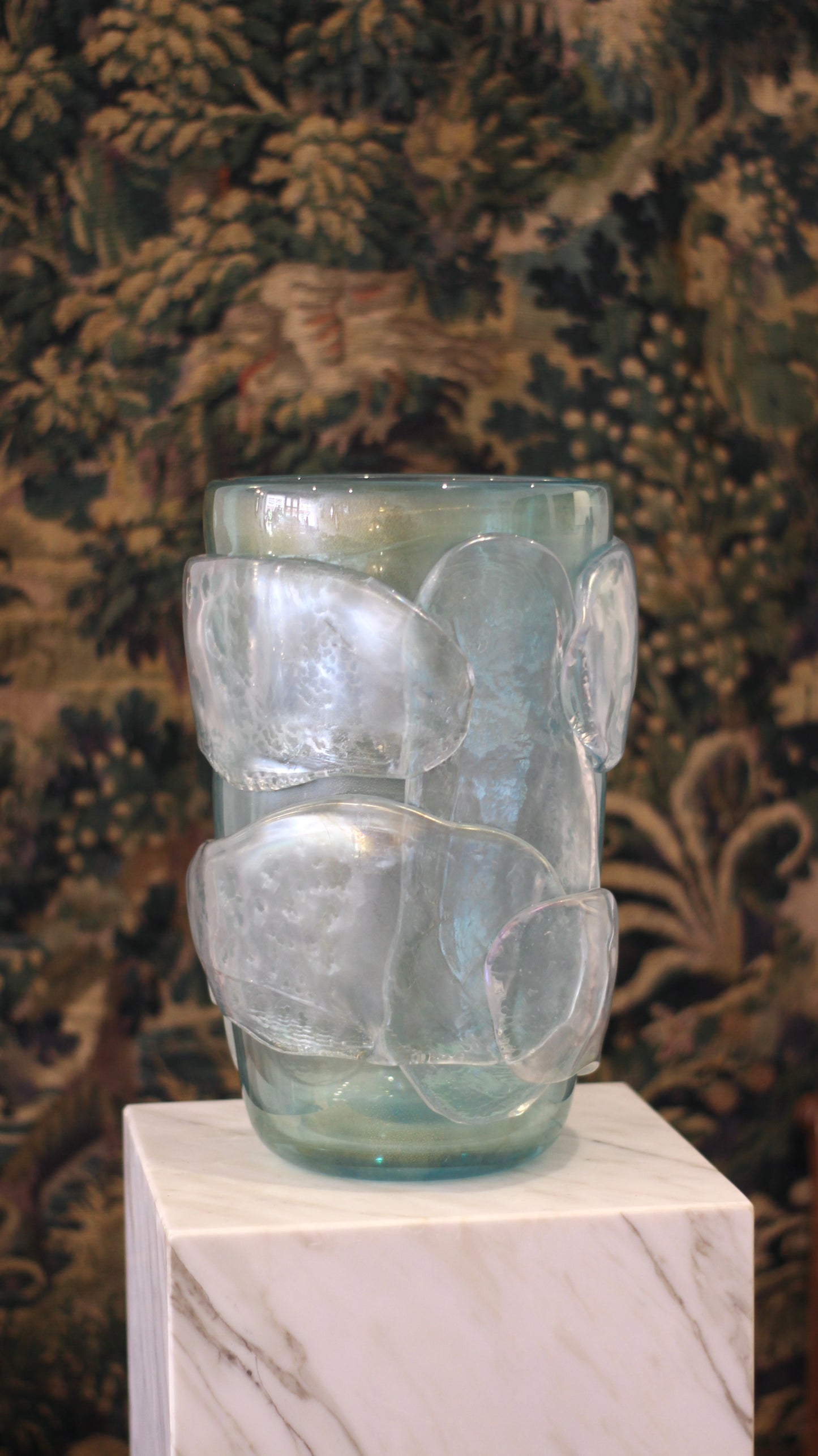 Murano blue/green Vases