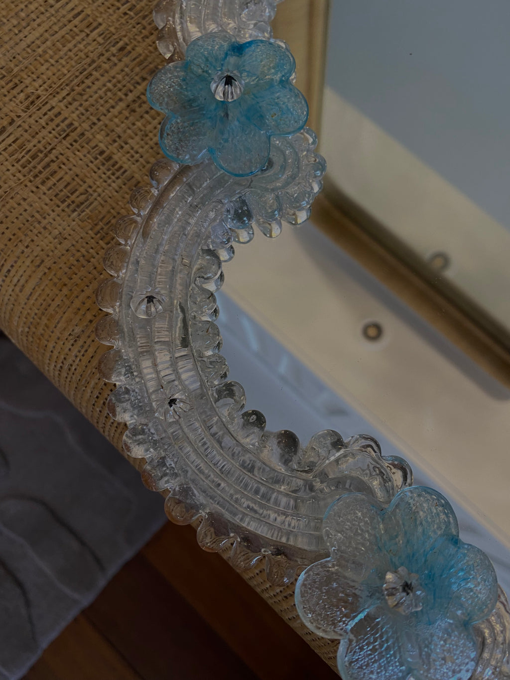Large Venetian Murano Mirror