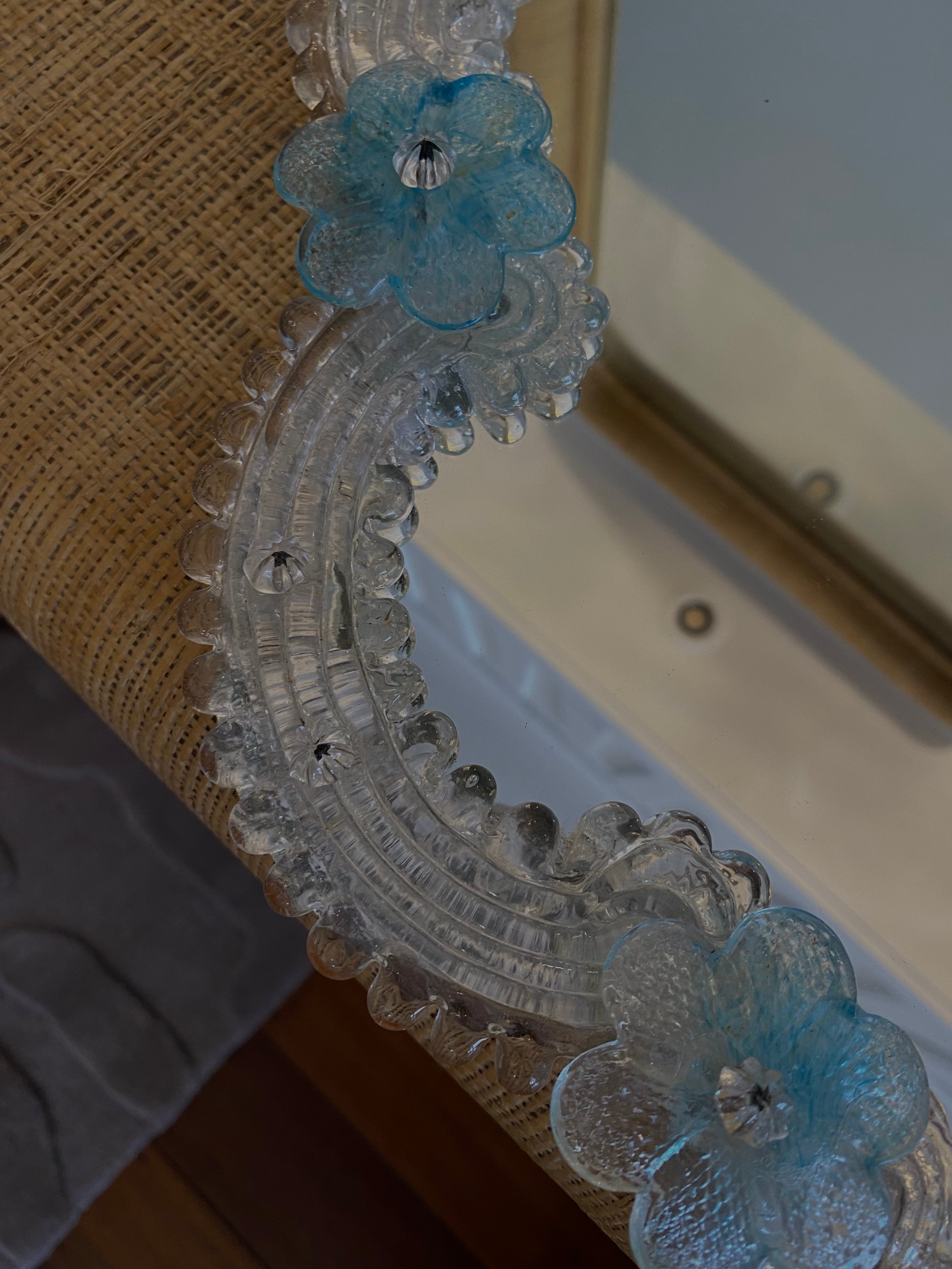 Large Venetian Murano Mirror