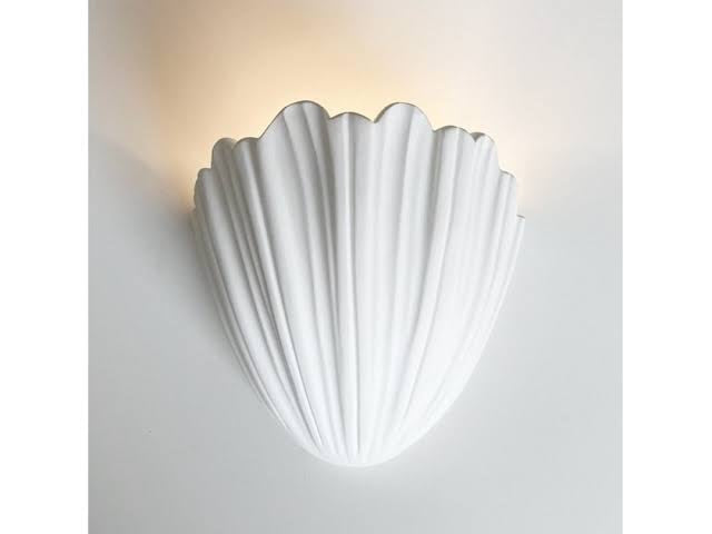French Plaster Shell Sconces