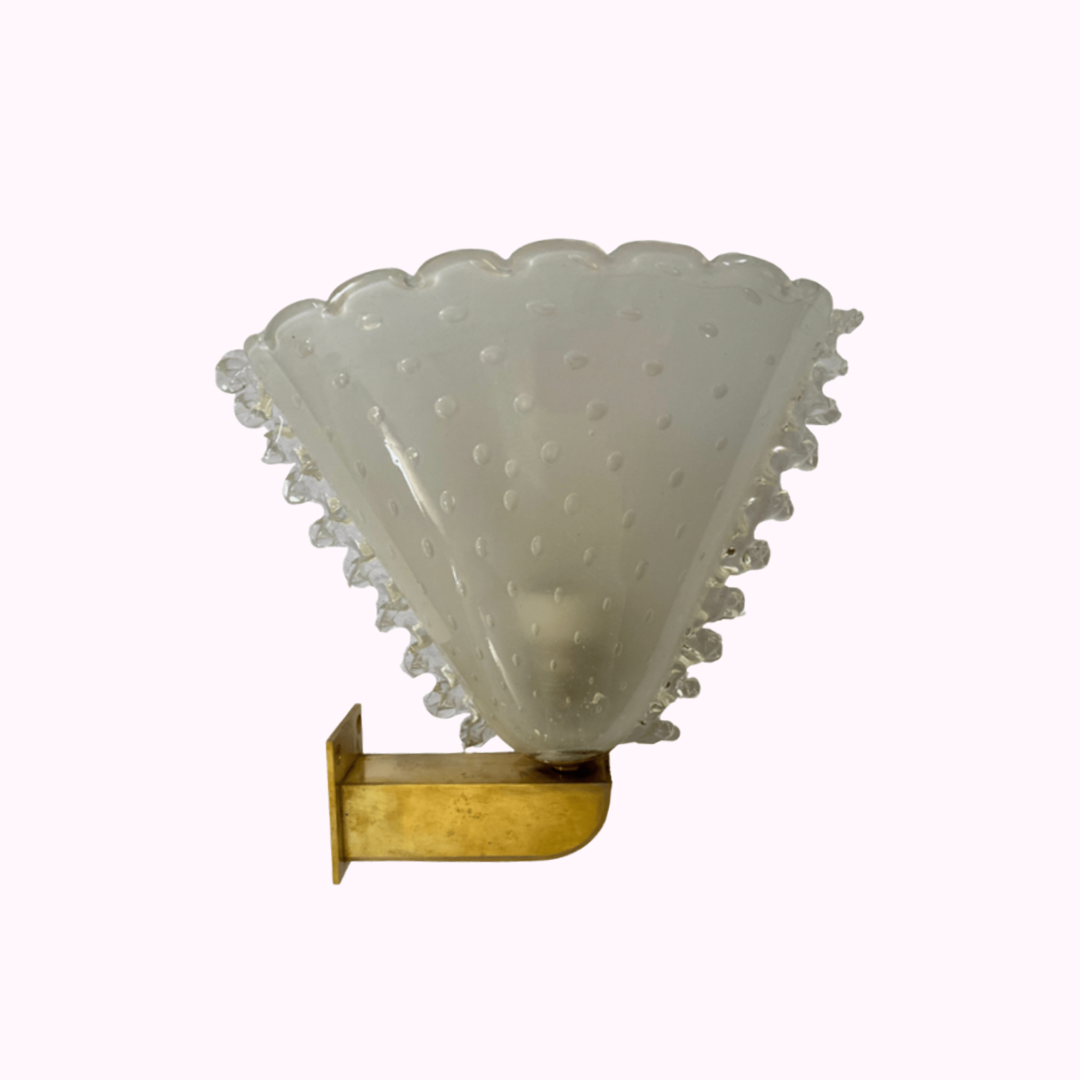 Barovier Scalloped Edge Sconce